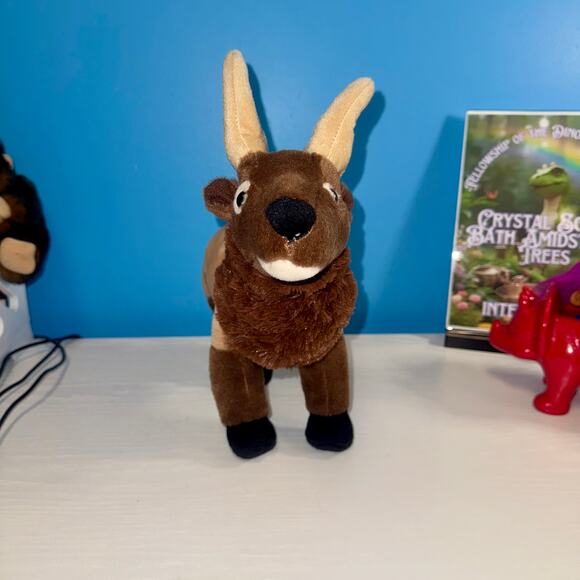 Wild Republic Elk Plush 12” Wildlife Stuffed Animal EUC Brown Antlers - Picture 2 of 6